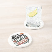 Give Thanks - Christian Zandsteen Onderzetter (Zijkant)