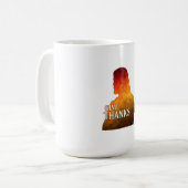 GIVE THANKS COFFEE MUG KOFFIEMOK (Voorkant links)