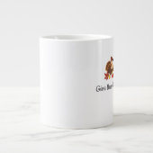 Give Thanks Eat Pie Repeat Funny Thanksgiving Grote Koffiekop (Voorkant)