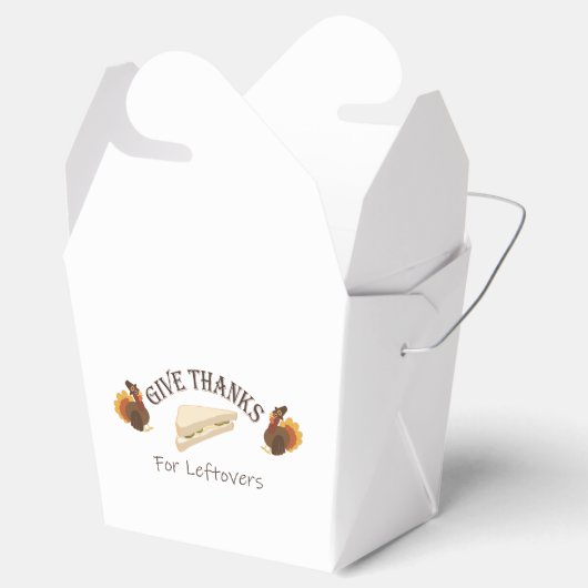 Give Thanks For Leftovers Bedankdoosjes (Geopend)