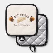 Give Thanks For Leftovers Pannenlap (Voorkant / Achterkant)