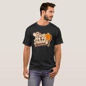 Give Thanks Fun Turkey Thanksgiving Family Men Wom T-shirt (Voorkant volledig)