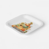 Give Thanks Harvest Gathering Papieren Bordje (Gebogen)