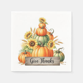 Give Thanks Harvest Gathering Servet
