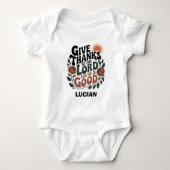 Give Thanks - Personalized Christian Romper (Voorkant)