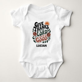 Give Thanks - Personalized Christian Romper
