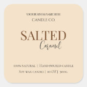 Give Thanks Salted Caramel Candle Label (Voorkant)