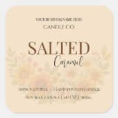 Give Thanks Salted Caramel Candle Label (Voorkant)