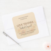 Give Thanks Salted Caramel Candle Label (Envelop)