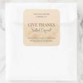 Give Thanks Salted Caramel Candle Label (Tas)