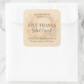 Give Thanks Salted Caramel Candle Label (Tas)