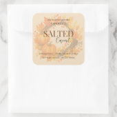 Give Thanks Salted Caramel Candle Label (Tas)