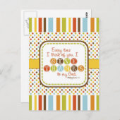 GIVE THANKS Scripting Verse Postcard Briefkaart (Voorkant / Achterkant)