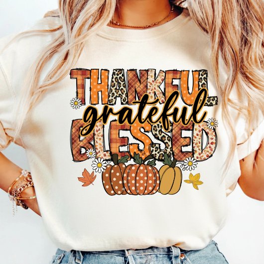 Give Thanks T-Shirt | Floral Fall Coquette Shirt