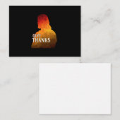 GIVE THANKS THANKSGIVING CARD NOTITIEKAARTJE (Voorkant / Achterkant)