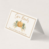 Give Thanks Thanksgiving Gratitude Place Card Kaart (Achterkant)