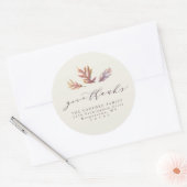 Give Thanks Thanksgiving retouradres sticker (Envelop)