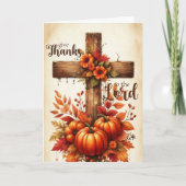Give Thanks to the Lord Christian Thanksgiving Kaart (Voorkant)
