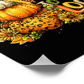 Give Thanks To The Lord Fall Christian Cross Coque Poster (Hoek)