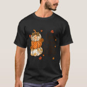 Give Thanks To The Lord Fall Christian Pumpkin Coq T-shirt (Voorkant)