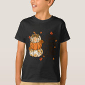Give Thanks To The Lord Fall Christian Pumpkin Coq T-shirt (Voorkant)