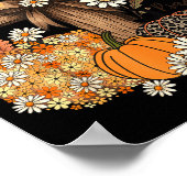 Give Thanks To The Lord Fall Pumpkin Thanksgiving  Poster (Hoek)