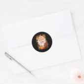 Give Thanks To The Lord Fall Pumpkin Thanksgiving  Ronde Sticker (Envelop)