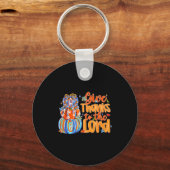 Give Thanks To The Lord Fall Pumpkin Thanksgiving  Sleutelhanger (Voorkant)