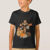 Give Thanks To The Lord Fall Pumpkin Thanksgiving  T-shirt (Voorkant)