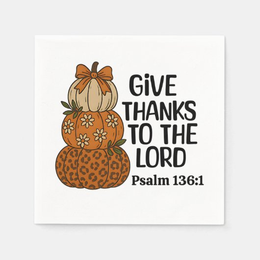 Give Thanks to the Lord Fall  Servet (Voorkant)