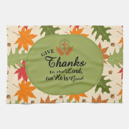 Give Thanks to the Lord | Personalized Fall  Theedoek