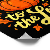 Give Thanks To The Lord Pumpkin Christian Fall Des Poster (Hoek)