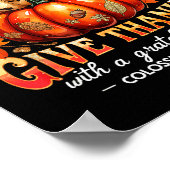 Give Thanks With A Grateful Heart Bible Verse Pump Poster (Hoek)