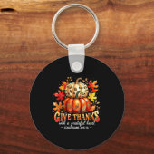 Give Thanks With A Grateful Heart Bible Verse Pump Sleutelhanger (Voorkant)