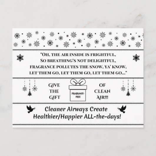Give the Gift of Clean Air Feestdagenkaart (Voorkant)