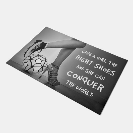 Give The Girl The Right Shoes, Conquer The World Deurmat (Schuin)