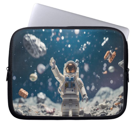 Give Them a Space Man on Their Own Electronics Bag Laptop Sleeve (Voorkant)