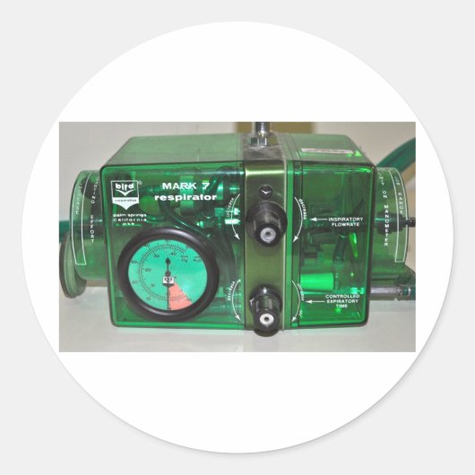 GIVE THEM THE BIRD - VENTILATOR RONDE STICKER (Voorkant)