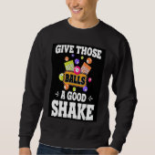 Give Those Balls A Good Shake Retro  BINGO Present Trui (Voorkant)