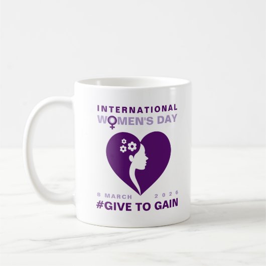 Give To Gain International Women's Day 2026 Koffiemok (Links)