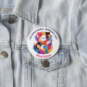 Give To Gain | International Women's Day IWD 2026 Ronde Button 7,6 Cm (In situ)