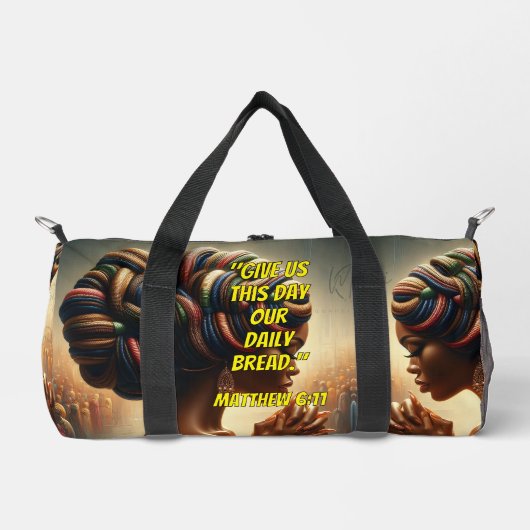 Give Us This Day Our Daily Bread." (Matthew 6:11) Plunjezak (Voorkant)