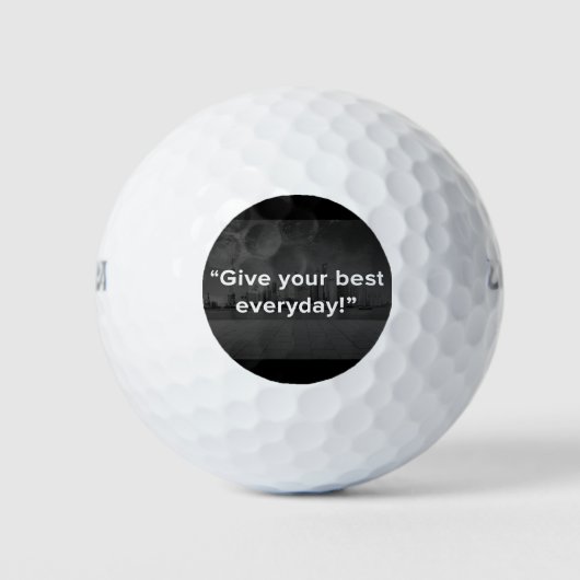 Give Your Best Everyday Golfballen (Voorkant)