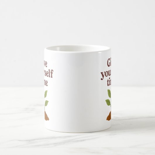 Give yourself time - Mug Koffiemok (Center)