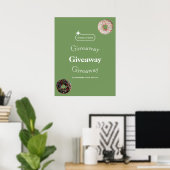 Giveaway Flyer, Social Media Giveaway Poster (Thuiskantoor)