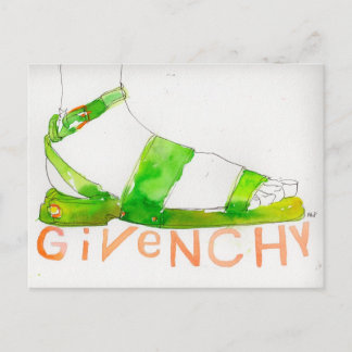 Givenchy - Mode illustratie briefkaart