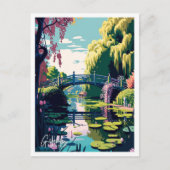 Giverny France Reizen  Illustratie Briefkaart (Voorkant)