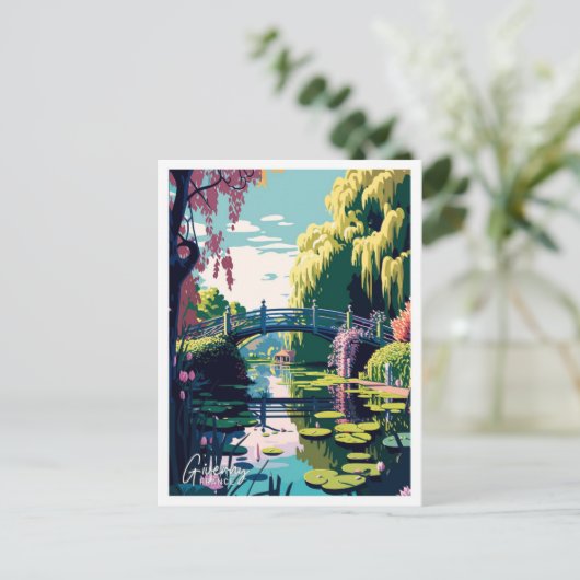 Giverny France Reizen  Illustratie Briefkaart (Staand voorkant)