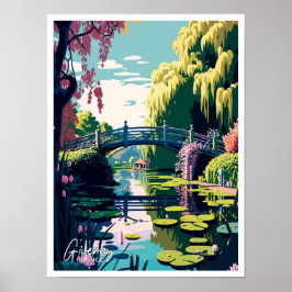 Giverny France Reizen  Illustratie Poster