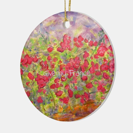 Giverny France Rozen Keramisch Ornament (Links)